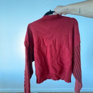 ZARA KNITED RED Sweater
